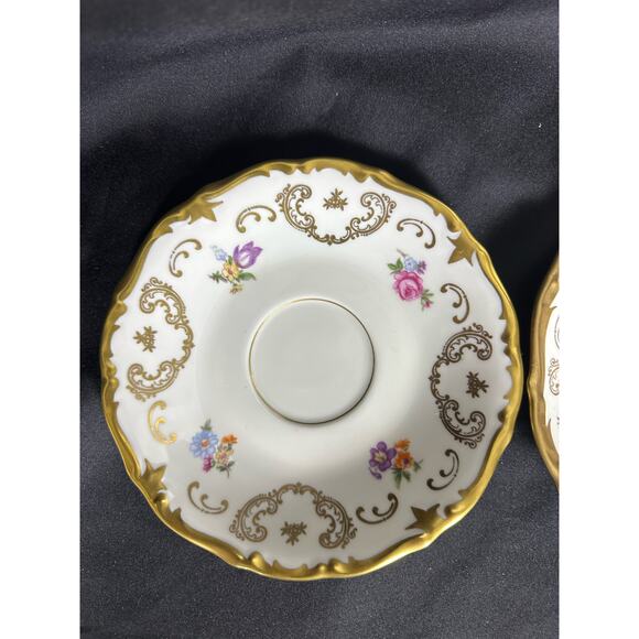 REICHENBACH GDR Dinner, Salad, Bread & Butter, Saucer Plates-RARE-One Set of  4 - Picture 3 of 16